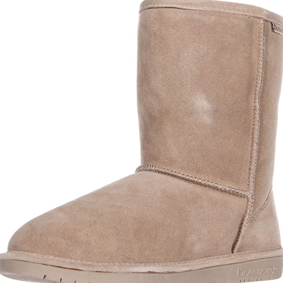 BearPaw Emma Short Claaisx Winter Slip On Boors Size 9 - Picture 1 of 5